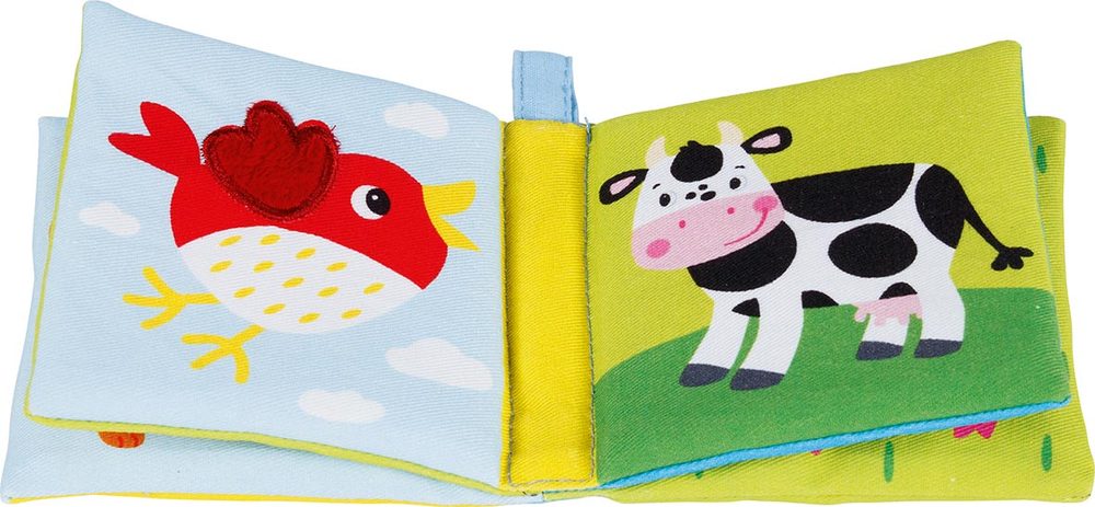 Текстилна книжка за верижка жираф, прасе...