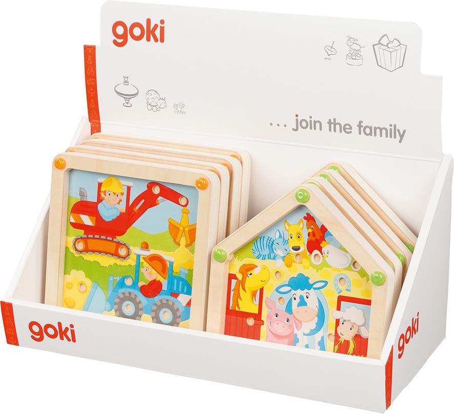 Картонен диспей GOKI за малки играчки